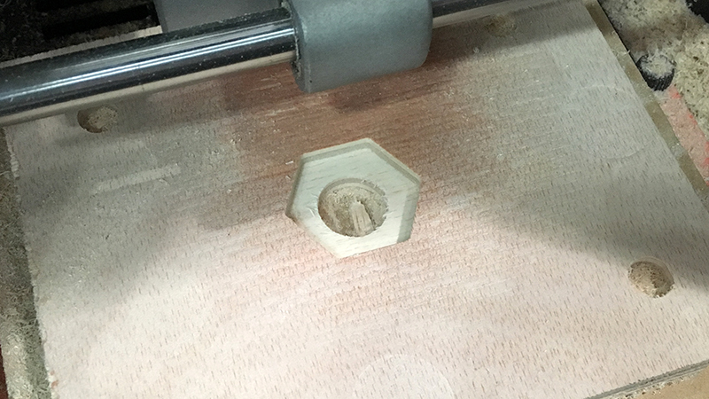 Top part milled