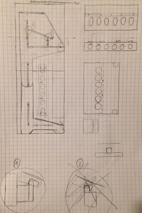 sketches of the desk