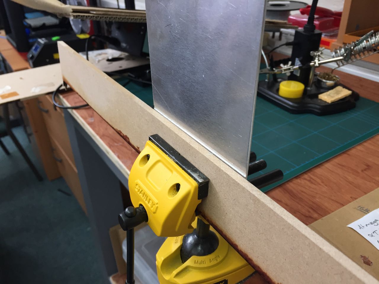 Clamping for folding