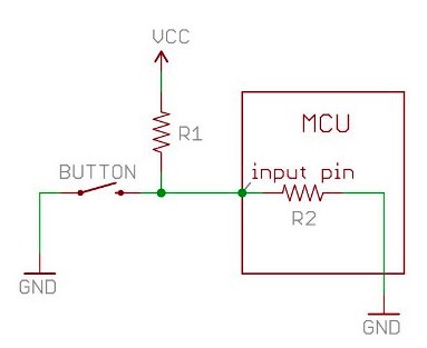 pull-up resistors schematic from sparkfun site