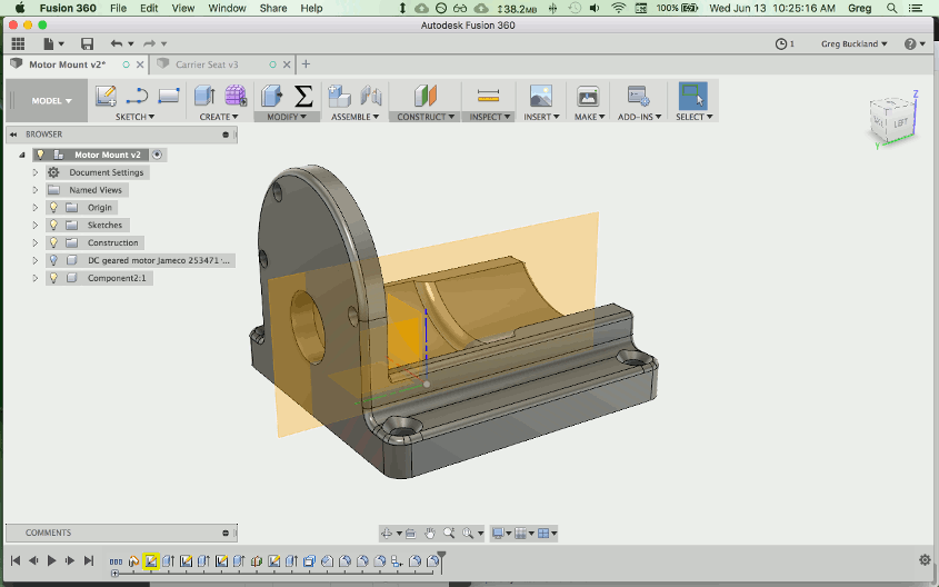 motor mount CAD
