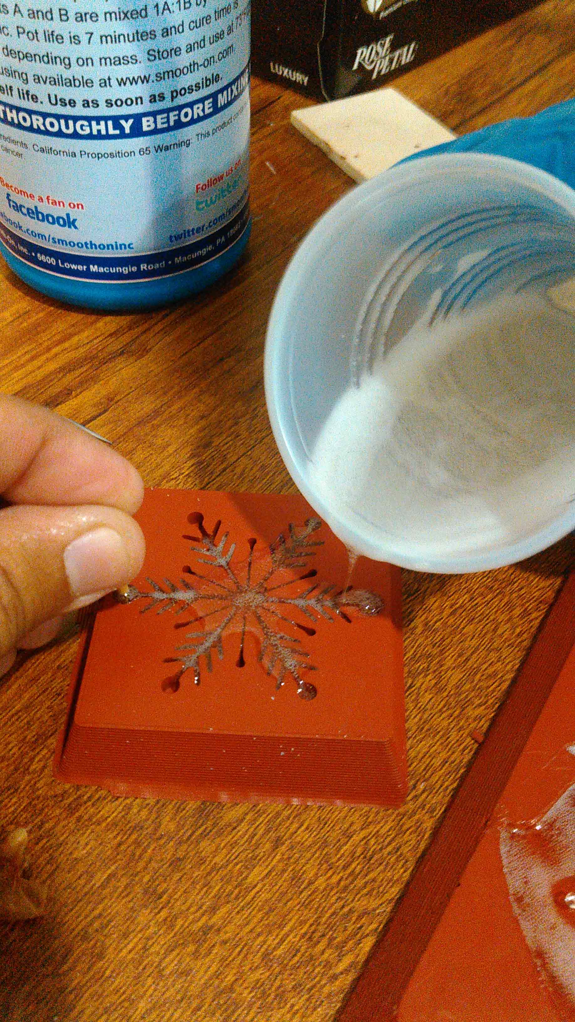 pourng into mold