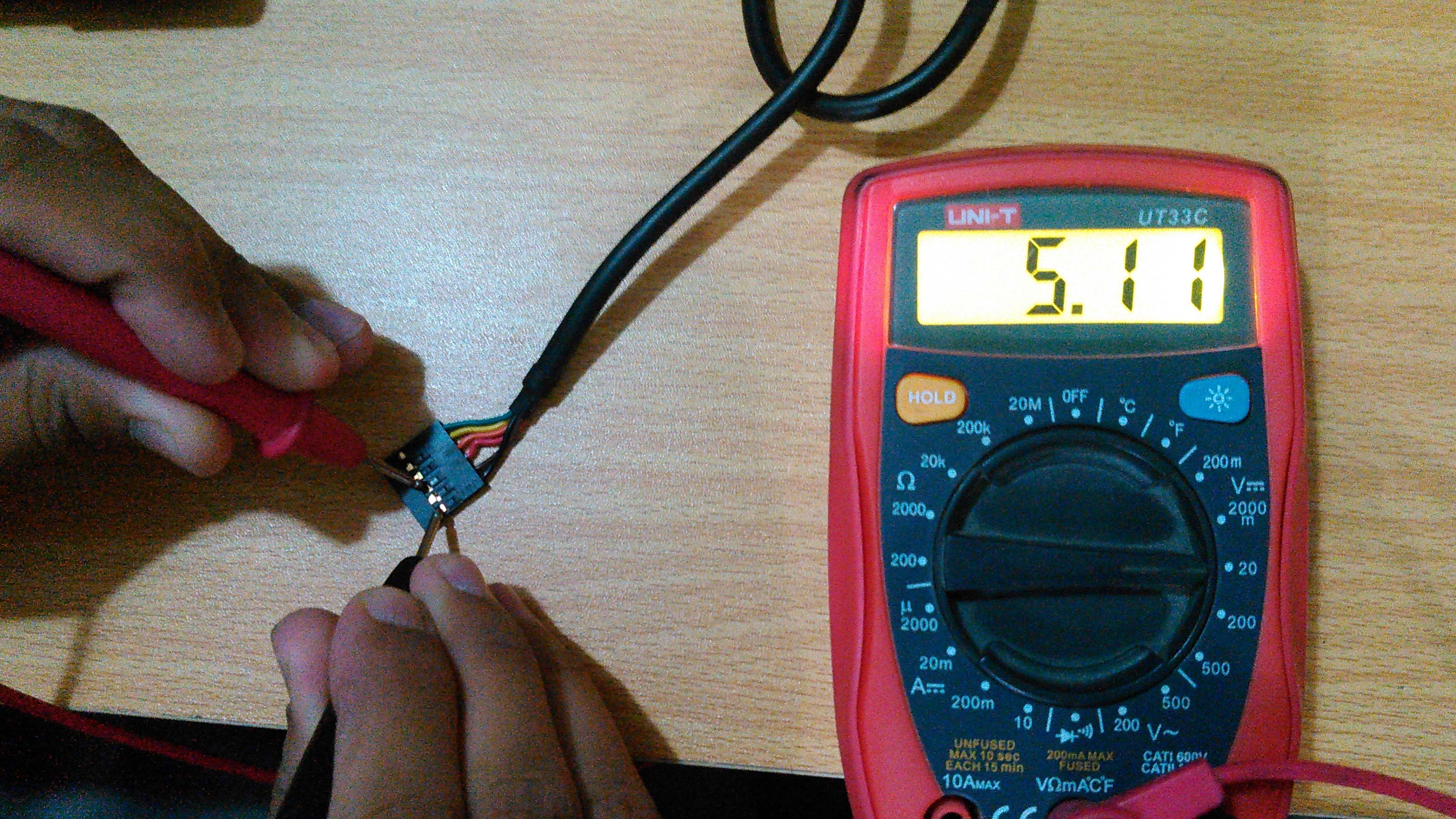 Checking Voltage in FTDI Cable