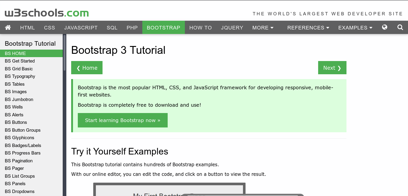 Img: learning Bootstrap