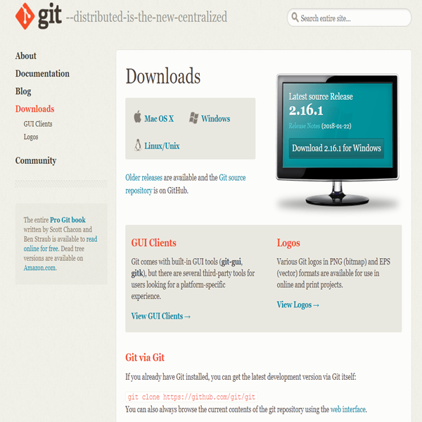 download git.exe file from web