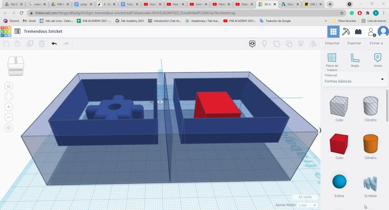 Tinkercad - Joining our molds