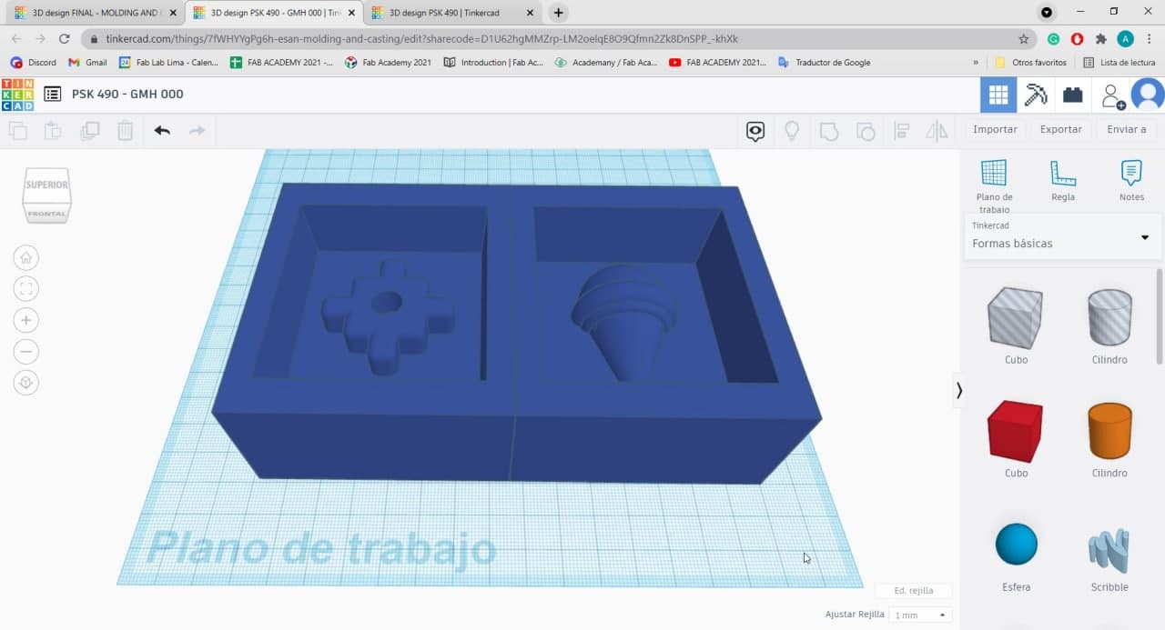 Tinkercad - Mold together