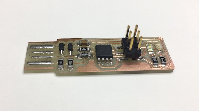 Printed circuit board with all components