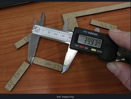 kerf measuring