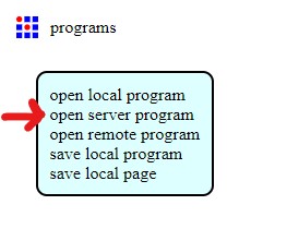 Select open server program