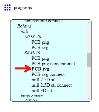 Select PCB svg