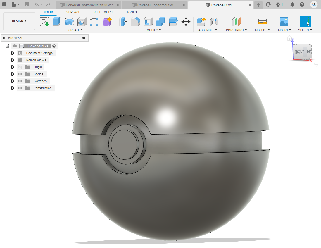 First version of pokeball