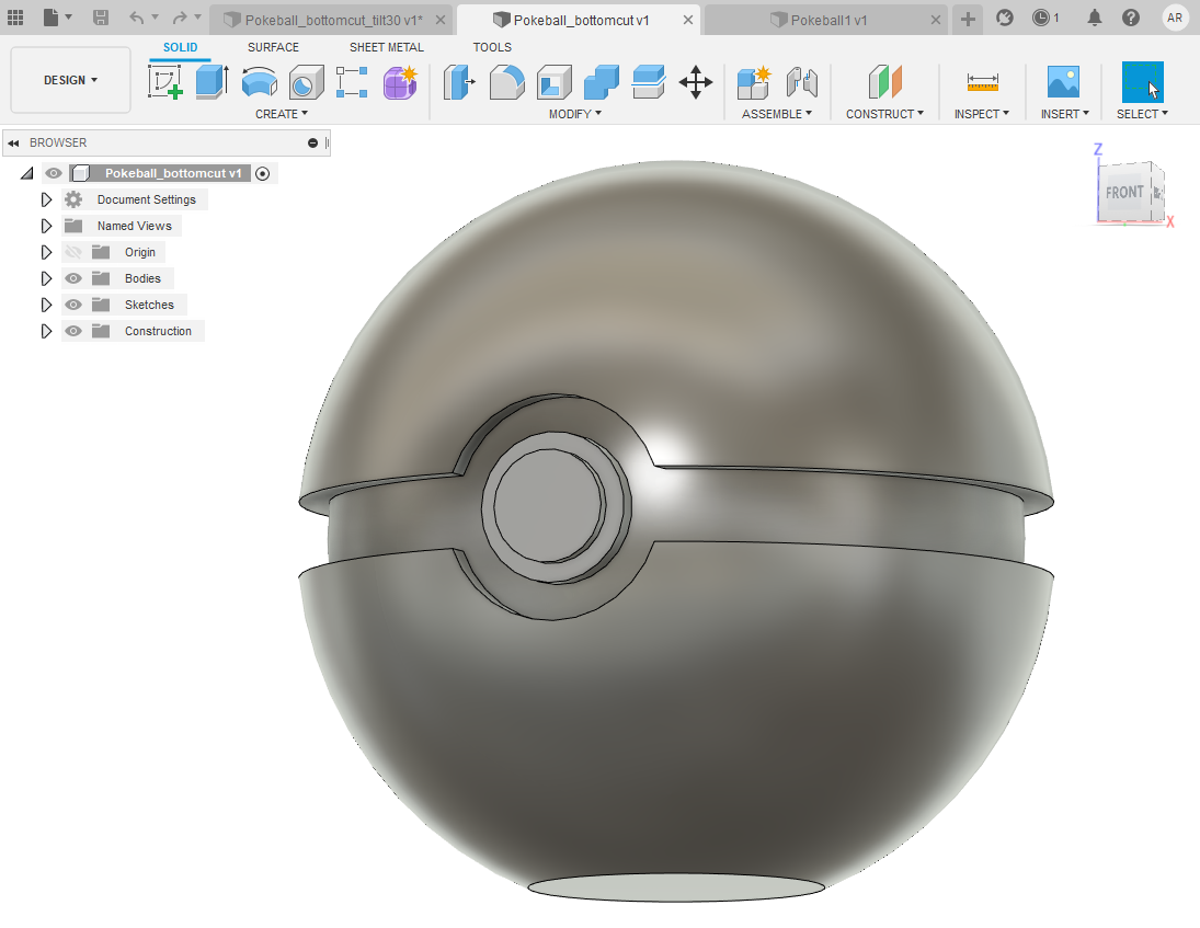 First version of pokeball